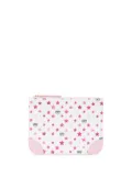 Chiara Ferragni star-print faux leather pouch - White