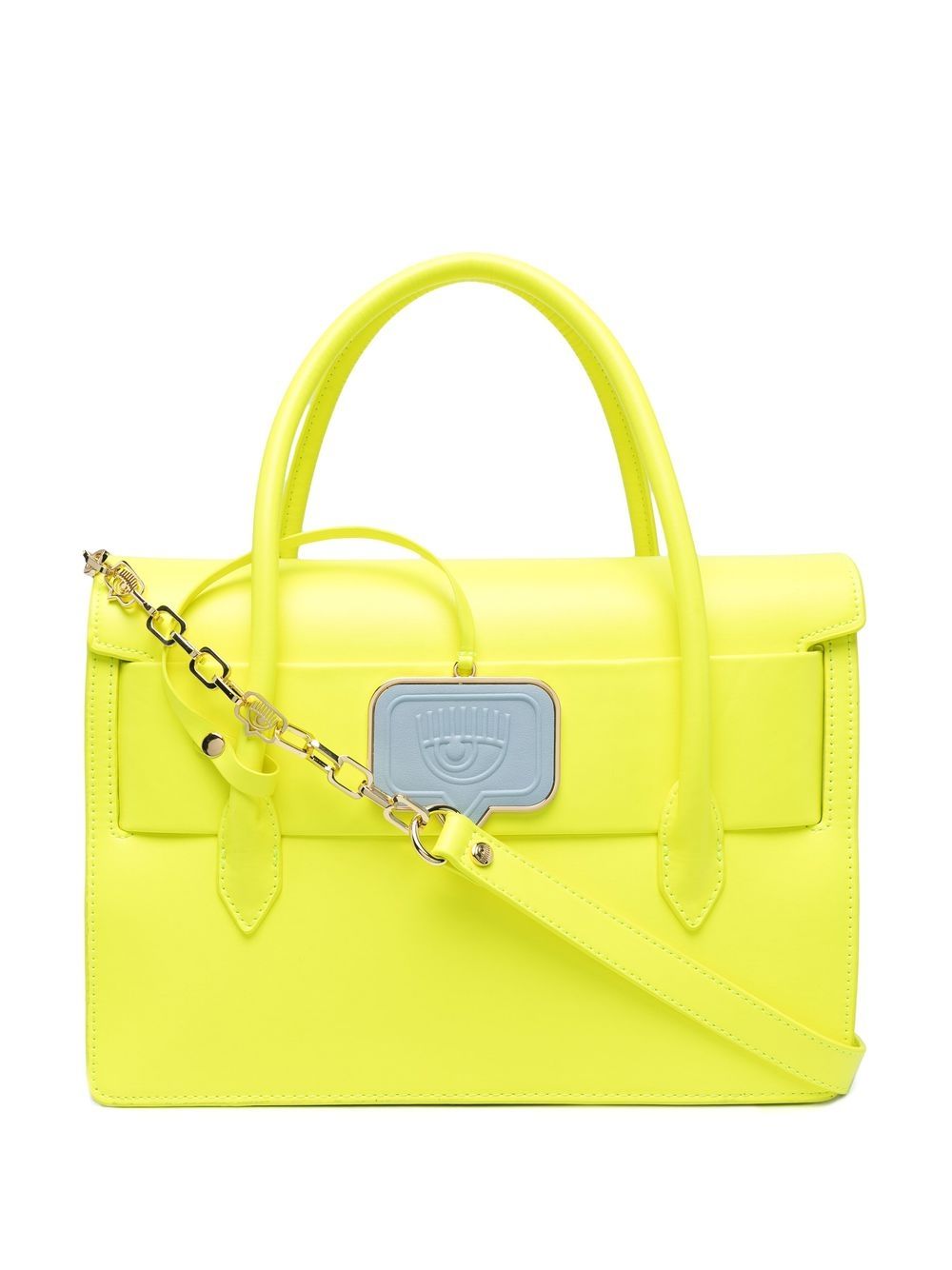 Chiara Ferragni Eyelike Tote Bag In Yellow | ModeSens