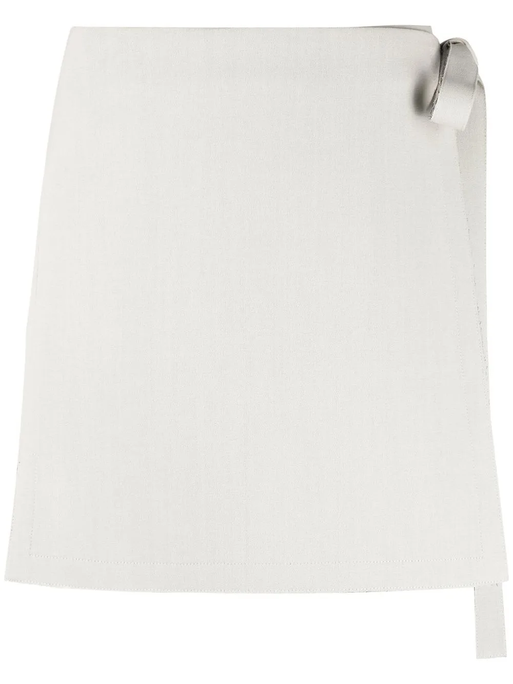 side-tie wool skirt