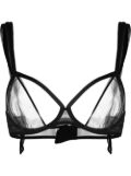 Maison Close Naked sheer bra - Black