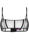 Maison Close sheer corset bra - Black