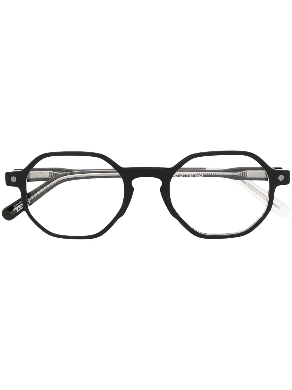 

Snob Vot round-frame detachable-lenses glasses - Black