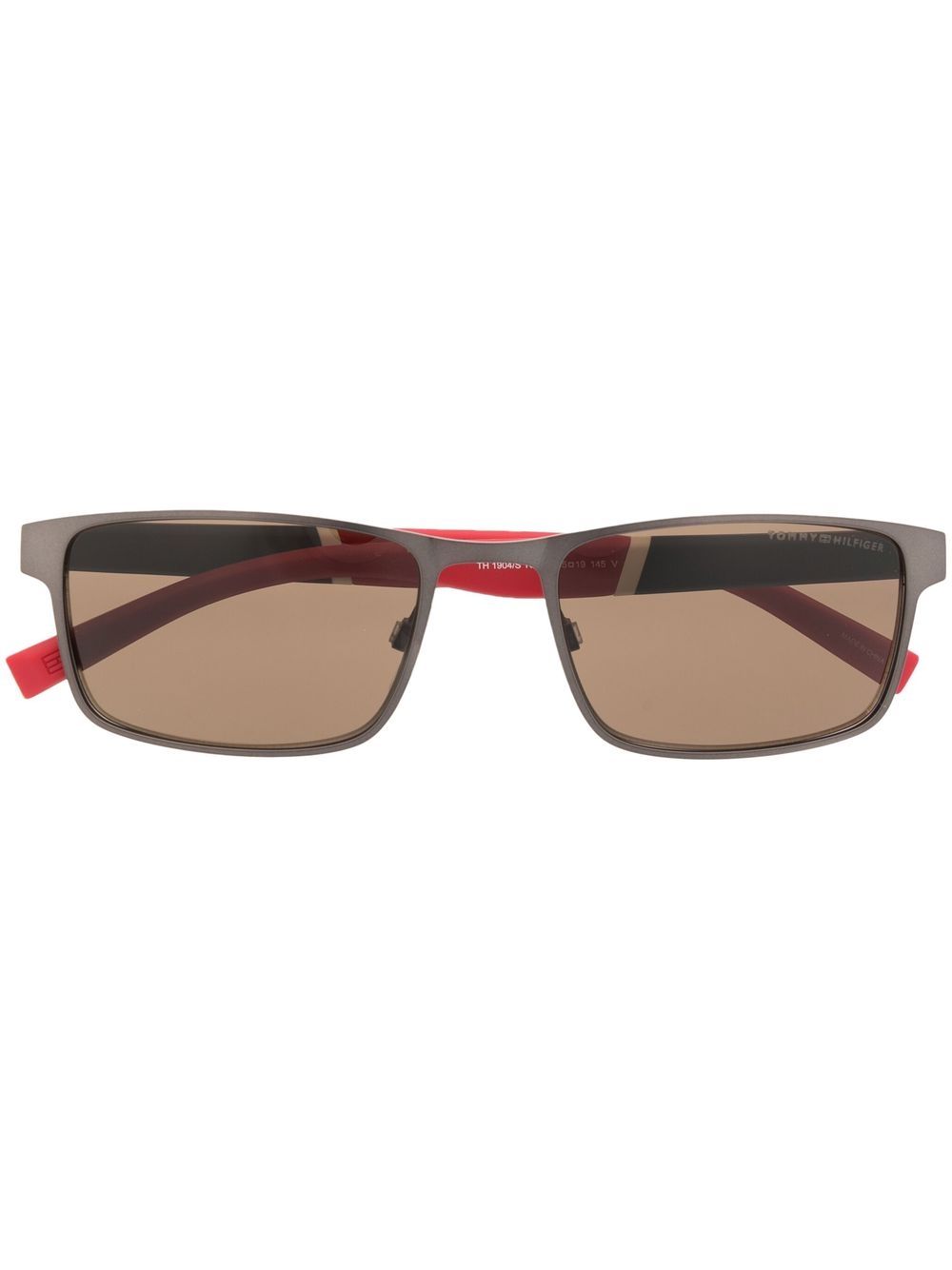 

Tommy Hilfiger lentes de sol de color con placa del logo - MATTE DARK RUTHENIUM