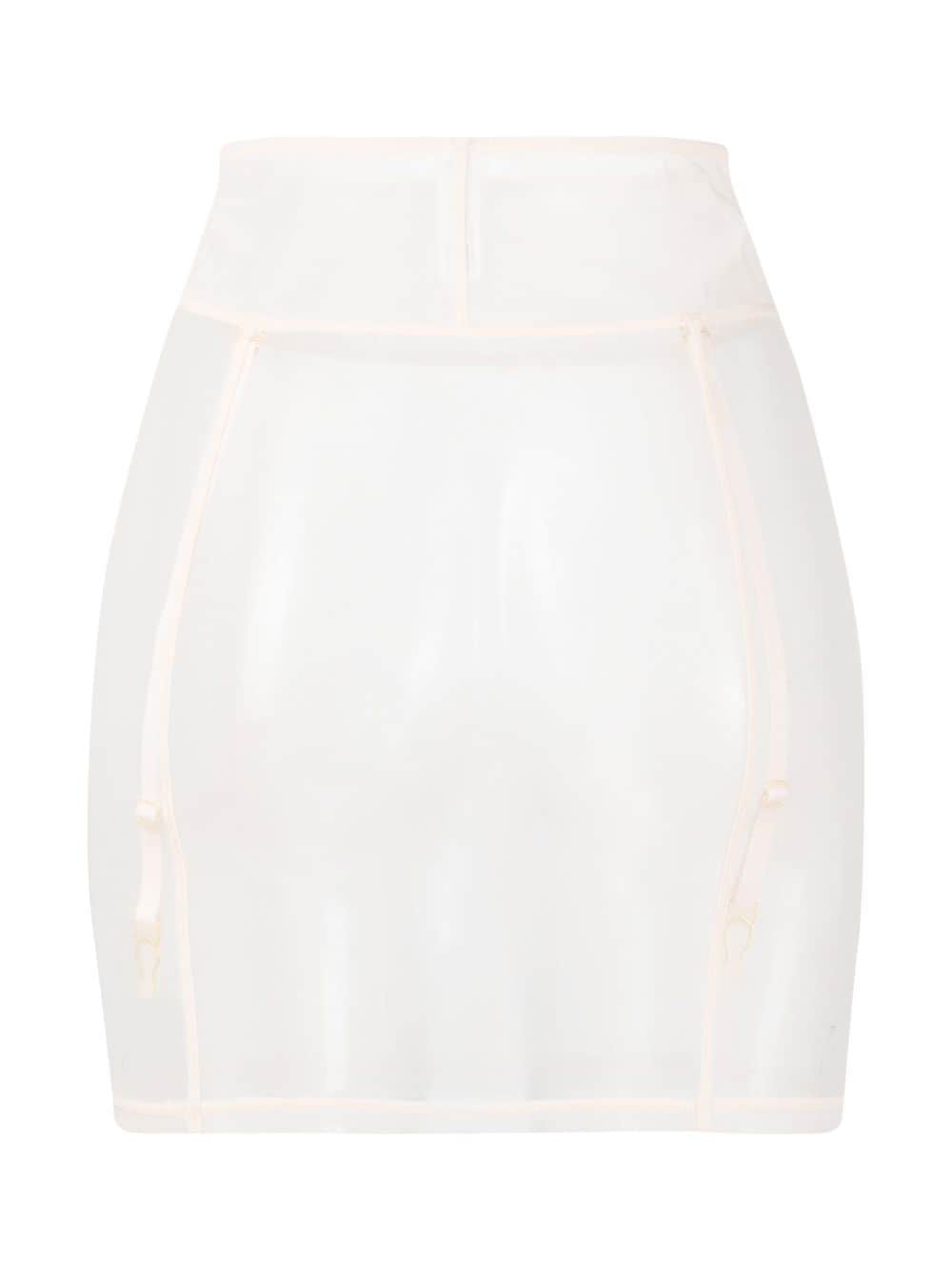 Shop Maison Close L'amoureuse Sheer-mesh Waspie In Pink