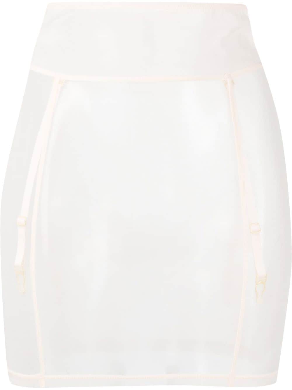Maison Close L'amoureuse Sheer-mesh Waspie In Pink