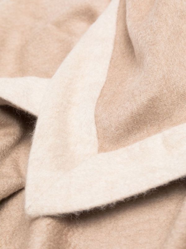 BRUNELLO CUCINELLI Two-tone cashmere blanket