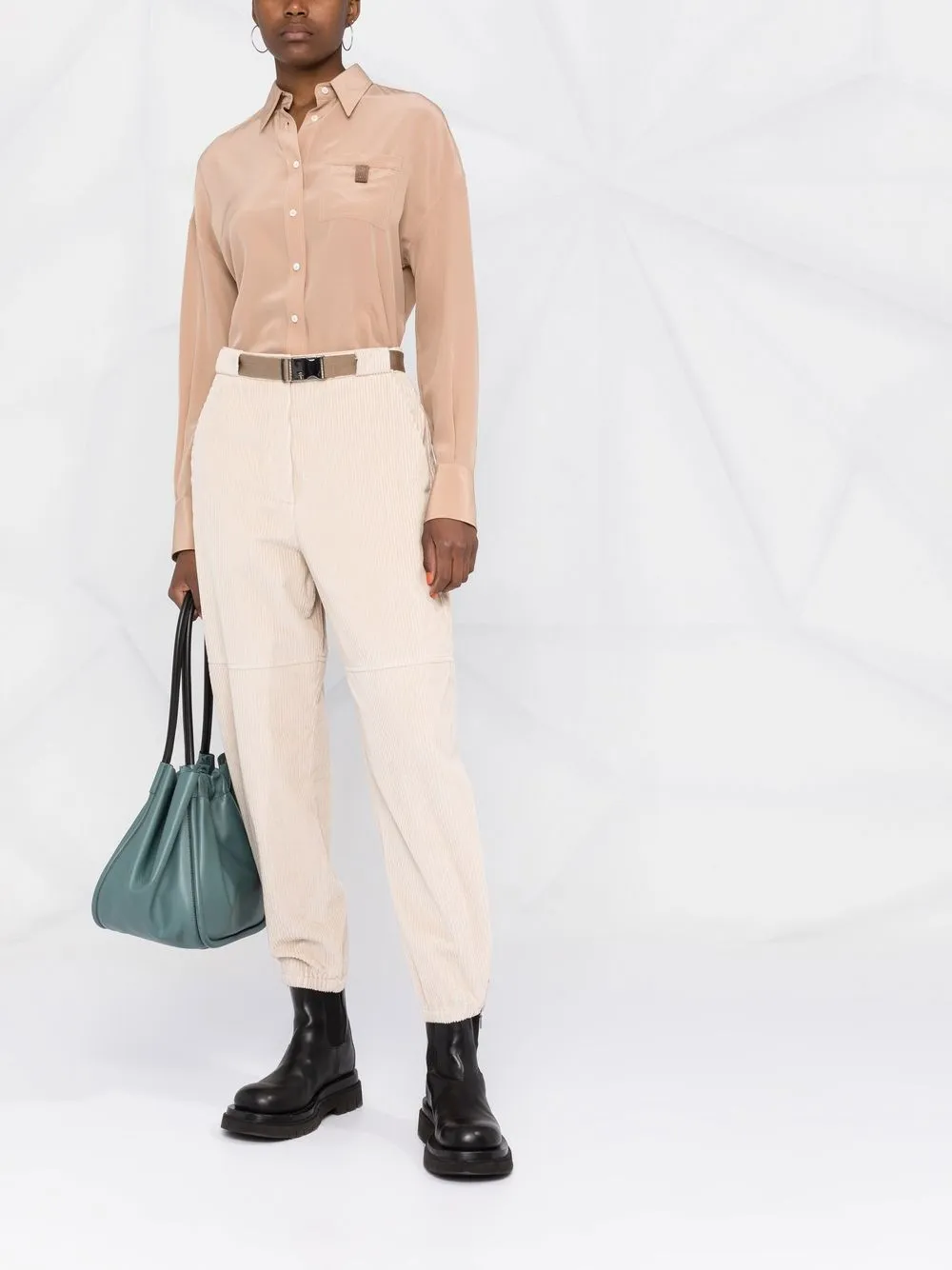 Brunello Cucinelli Zijden blouse - Beige