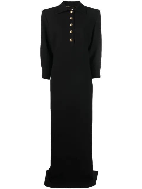 Robe Maxi Lauren à Boutons - Manches Longues, Neuf Avec étiquettes, Fabriquée Aux USA