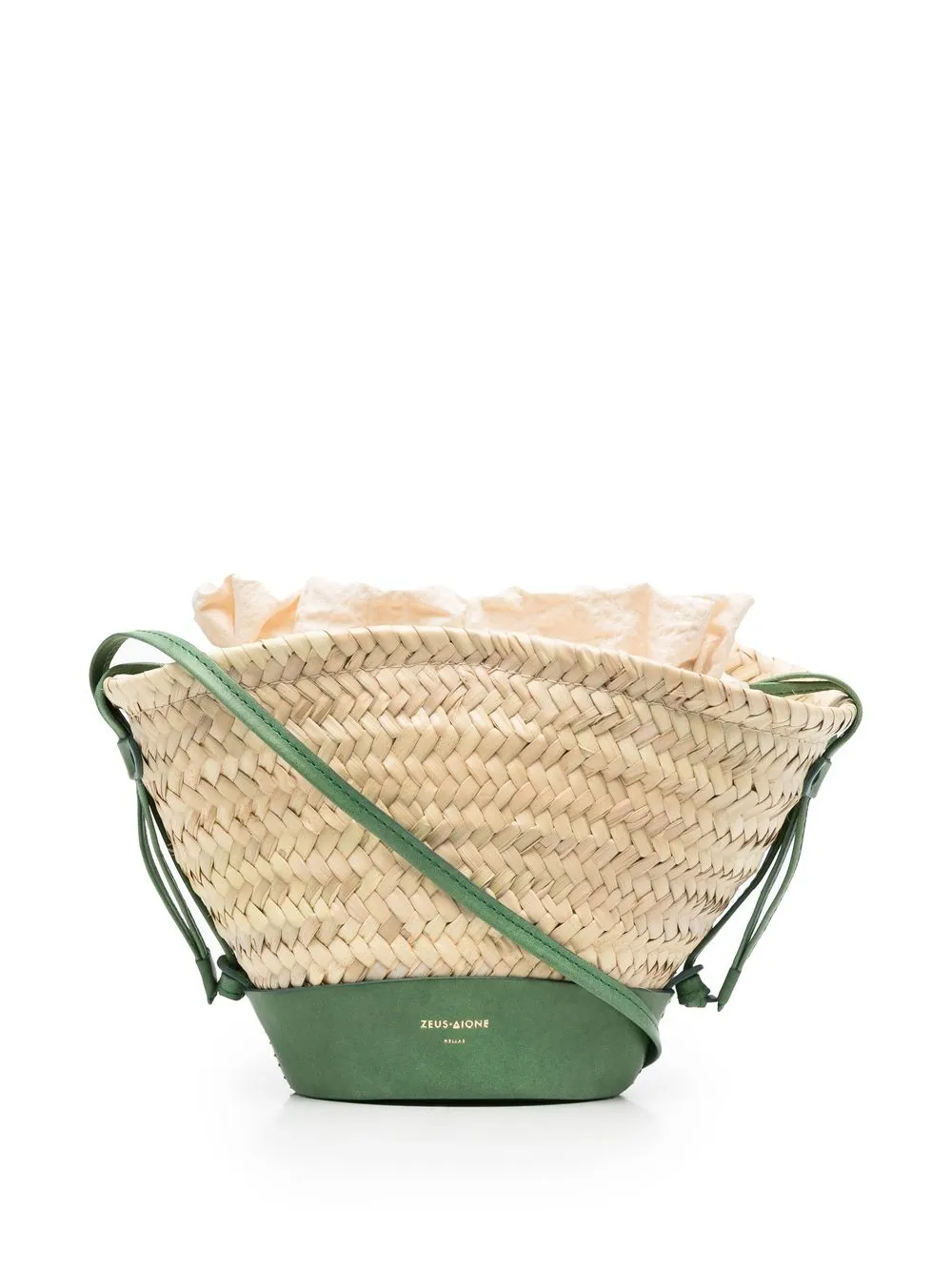 

Zeus+Dione mini straw crossbody bag - Neutrals