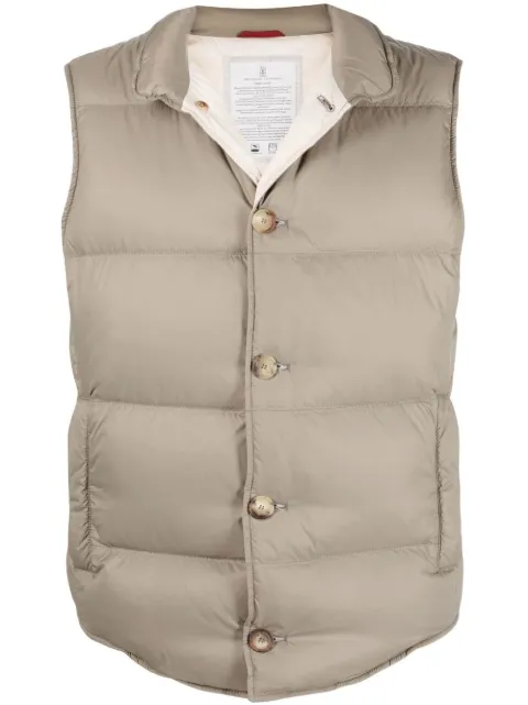Brunello Cucinelli button-up padded vest