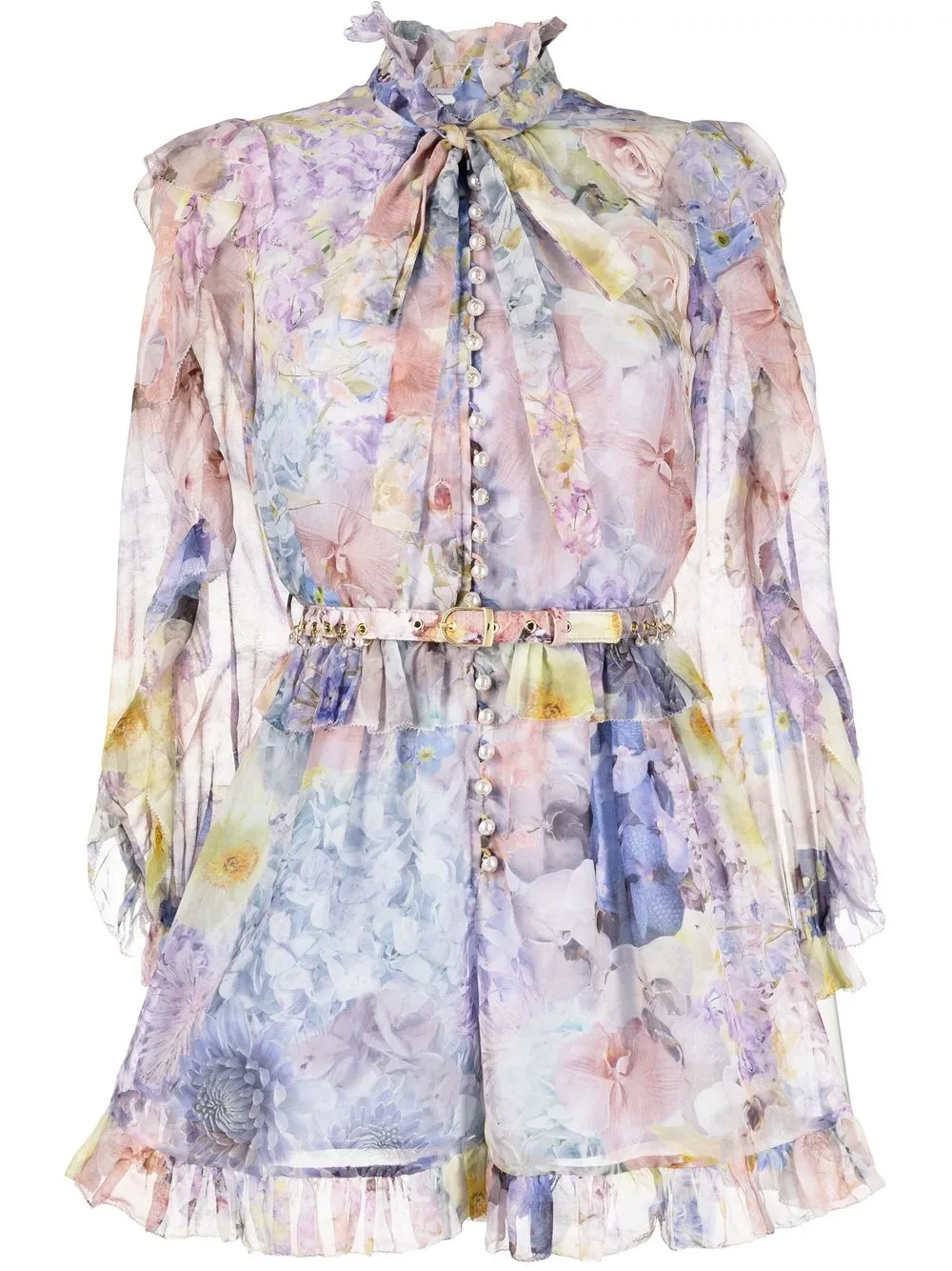 

ZIMMERMANN Allover floral-print dress - Blue