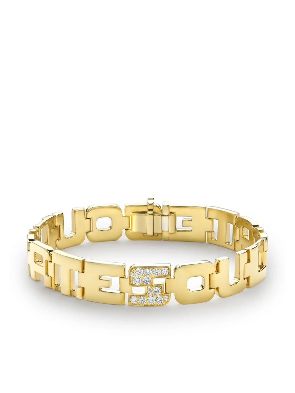 

Pragnell pulsera Soulmate en oro amarillo de 18kt con diamantes - Dorado