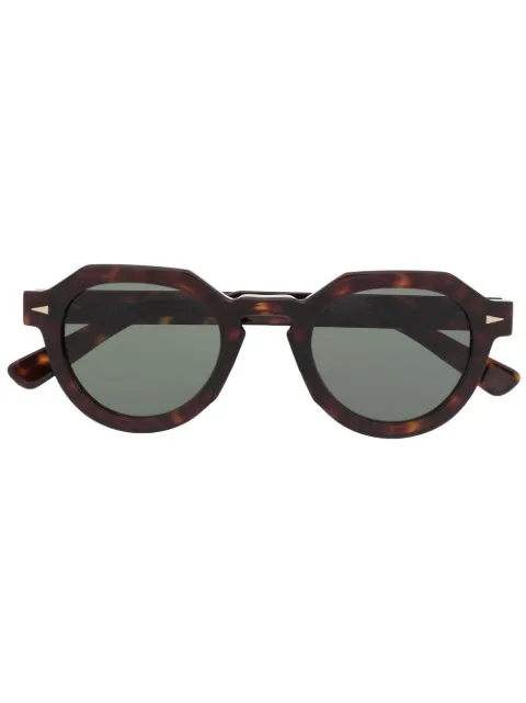 Ahlem lentes de sol con armazón redonda estilo carey