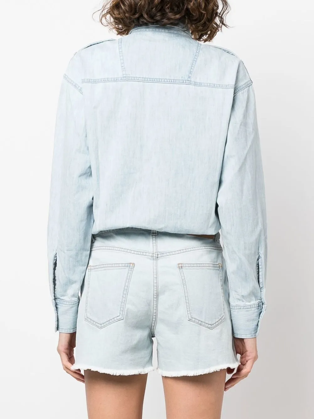 Stella Mccartney Layered-effect Playsuit In Blue