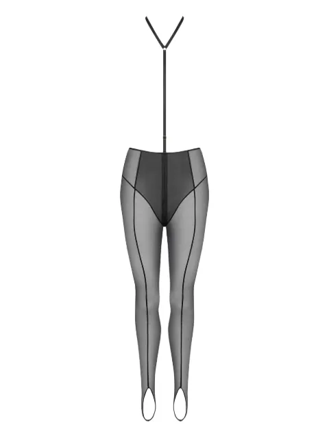 Maison Close L'Amoureuse sheer stirrup leggings