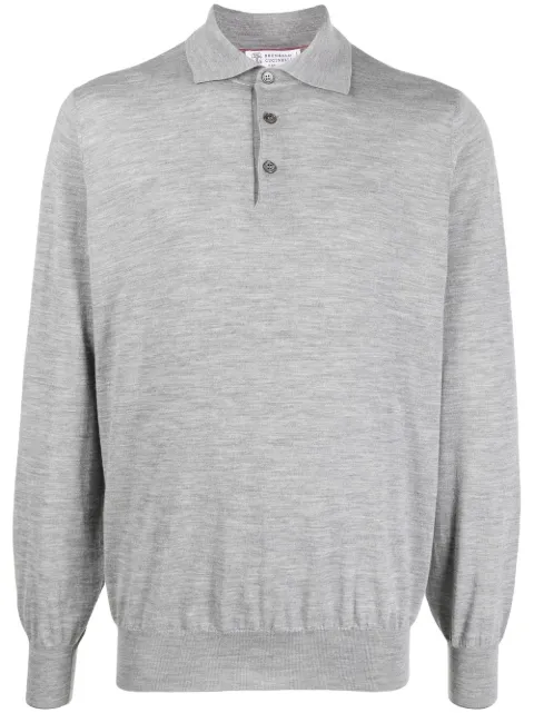 Brunello Cucinelli knitted polo shirt