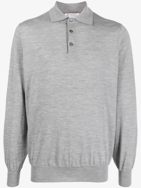 Brunello Cucinelli knitted polo shirt