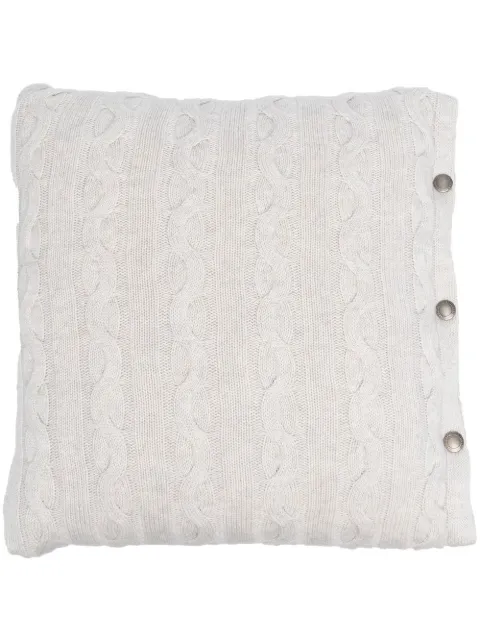 Brunello Cucinelli cable-knit cashmere cushion