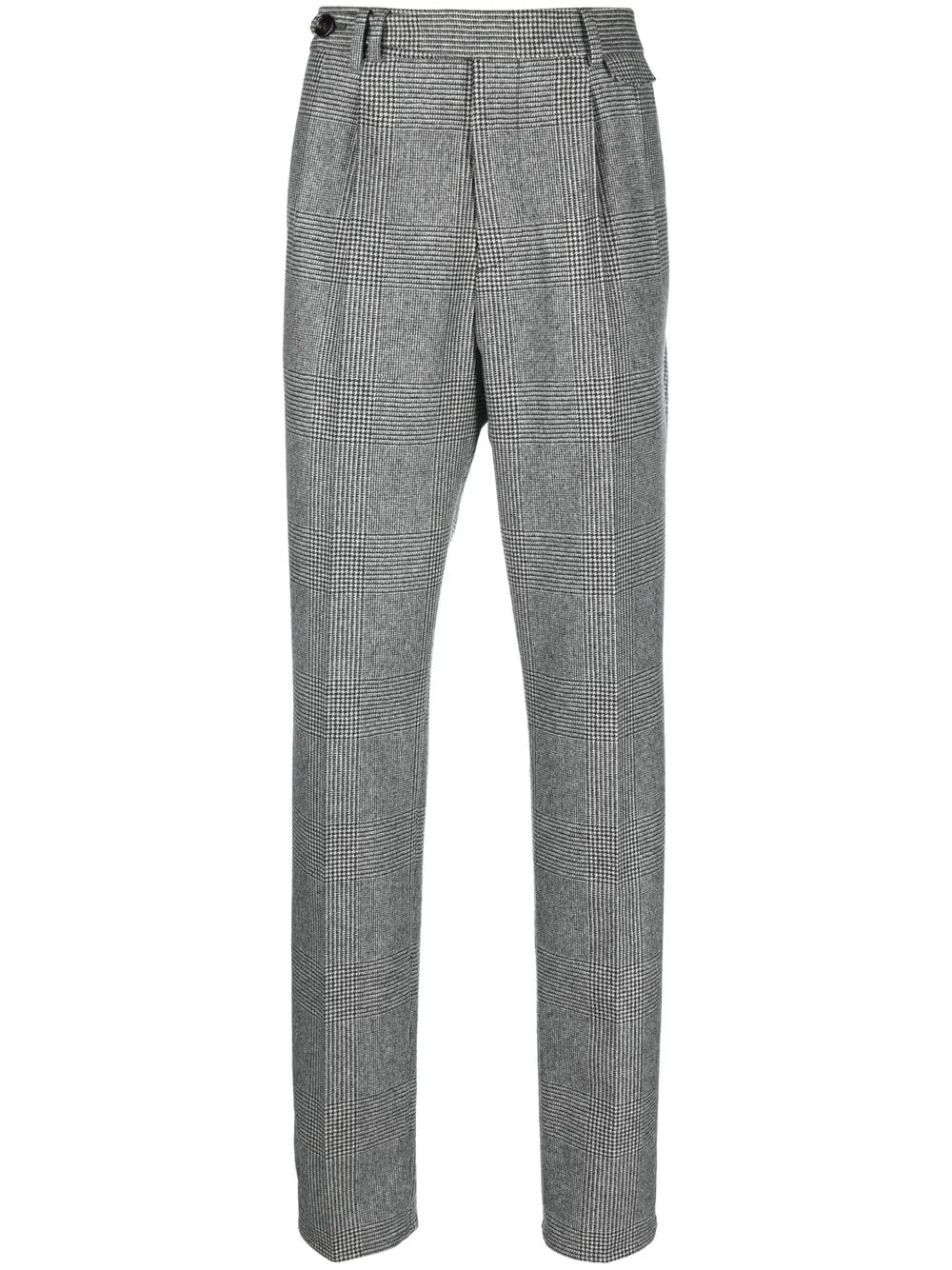 

Brunello Cucinelli checked straight-leg trousers - Black