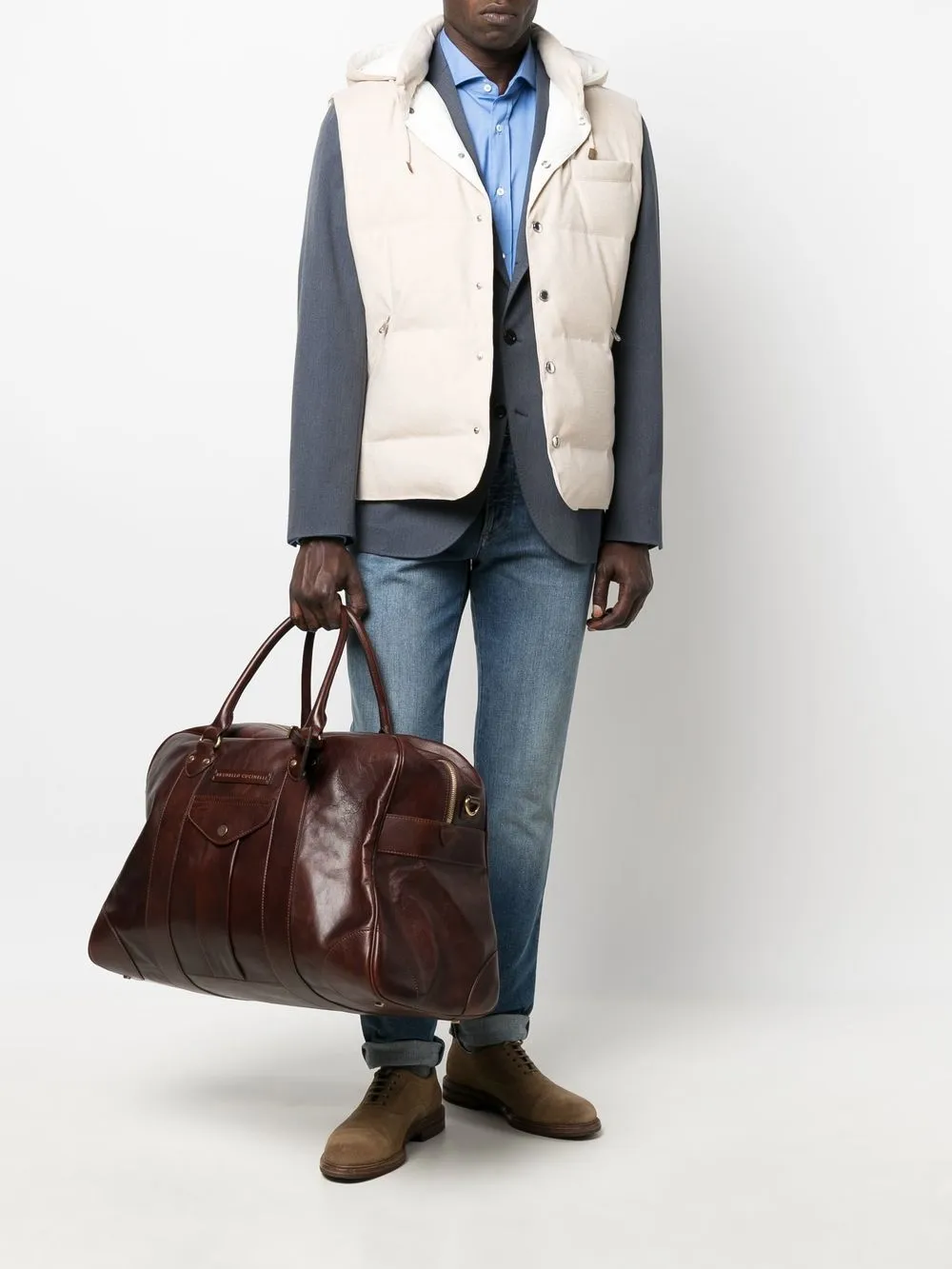 Brunello Cucinelli woven wool blazer | Blazers | Image 2