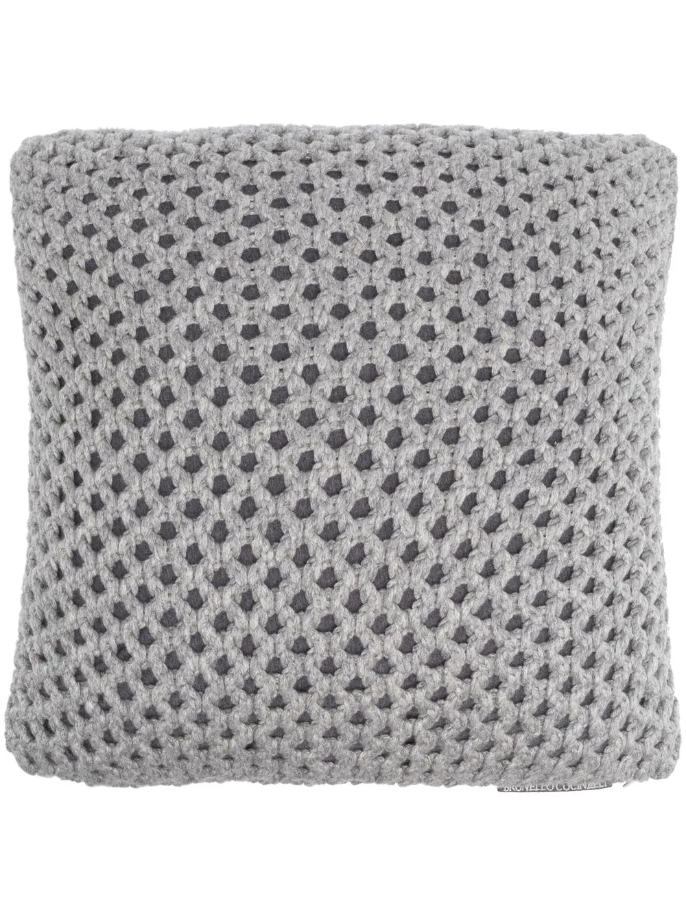 

Brunello Cucinelli cashmere chunky-knit pillow - Grey