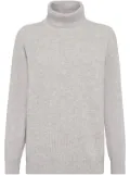 Brunello Cucinelli roll-neck cashmere jumper - Grey