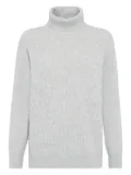 Brunello Cucinelli roll-neck cashmere jumper - Grey