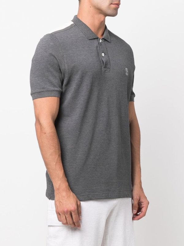 Brunello Cucinelli logo-print Cotton Polo Shirt - Farfetch