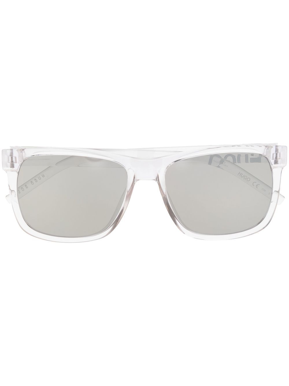 

BOSS lentes de sol con armazón cuadrada transparente - Gris