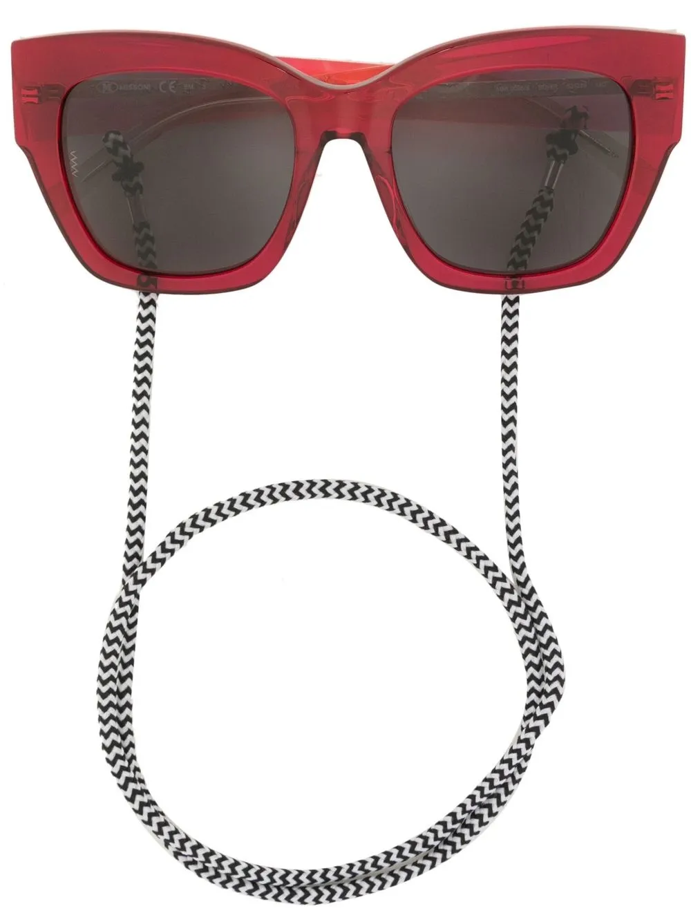 

Missoni lentes de sol con armazón cuadrada - Rojo