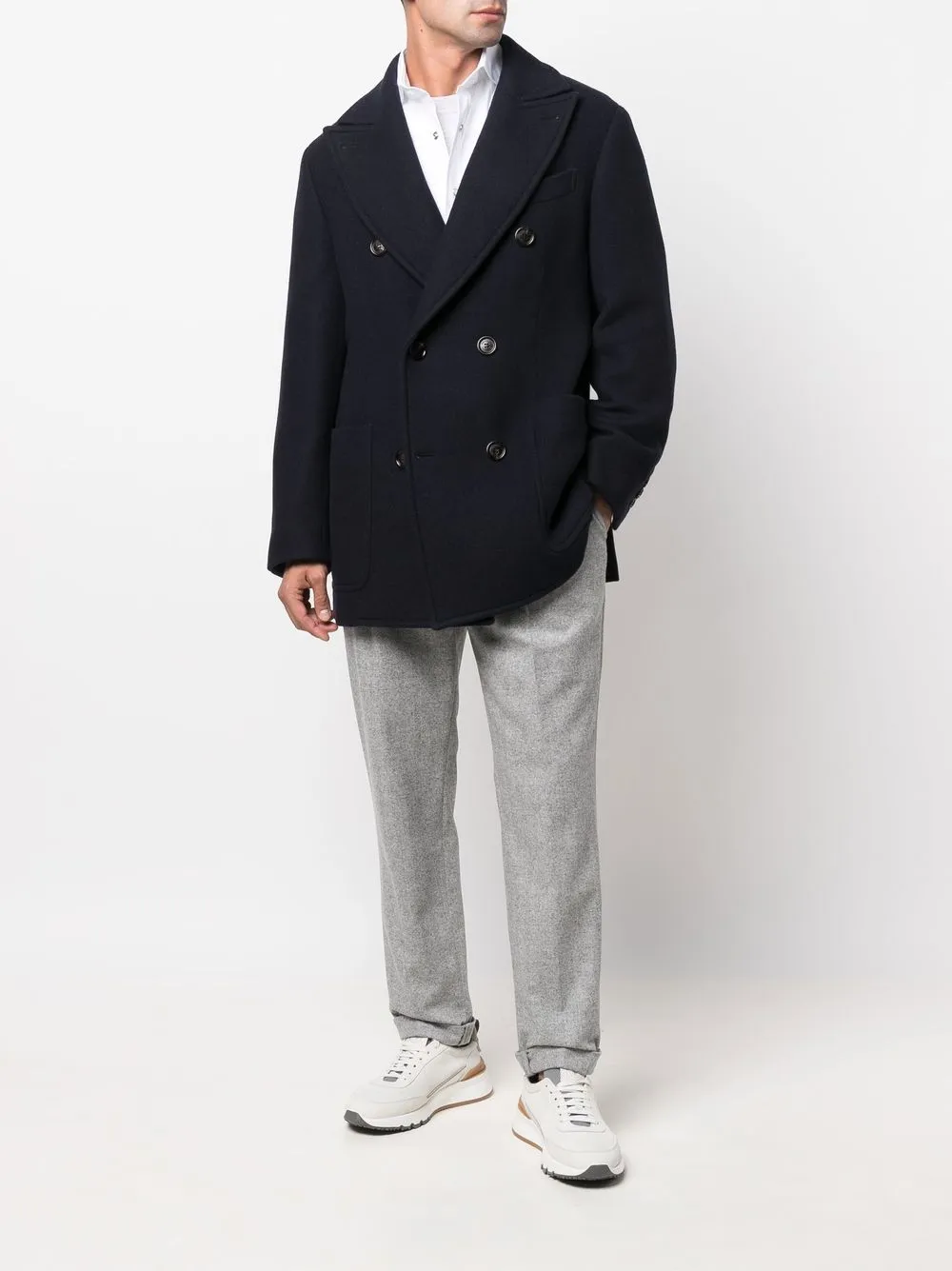 Brunello Cucinelli Caban double-breasted coat | Double Breasted Coats | Image 2