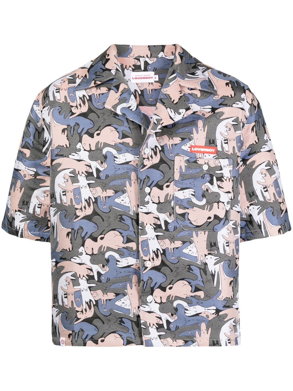 

Charles Jeffrey Loverboy camisa de Charles Jeffrey Loverboy x George Allen Hawaiian - Multicolor