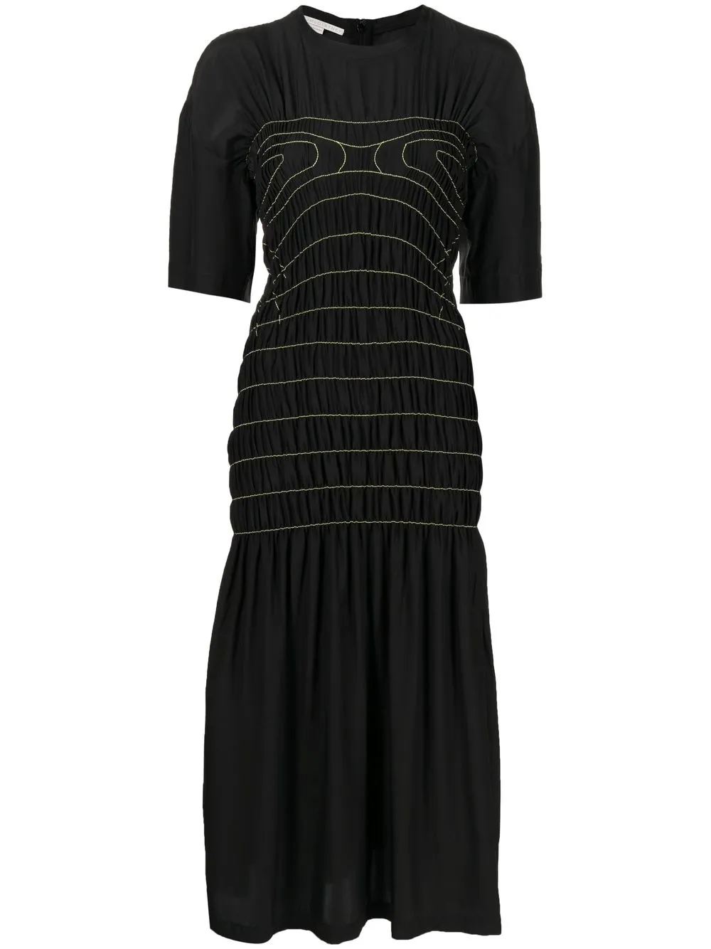 

Stella McCartney contrasting-stitch detail dress - Black