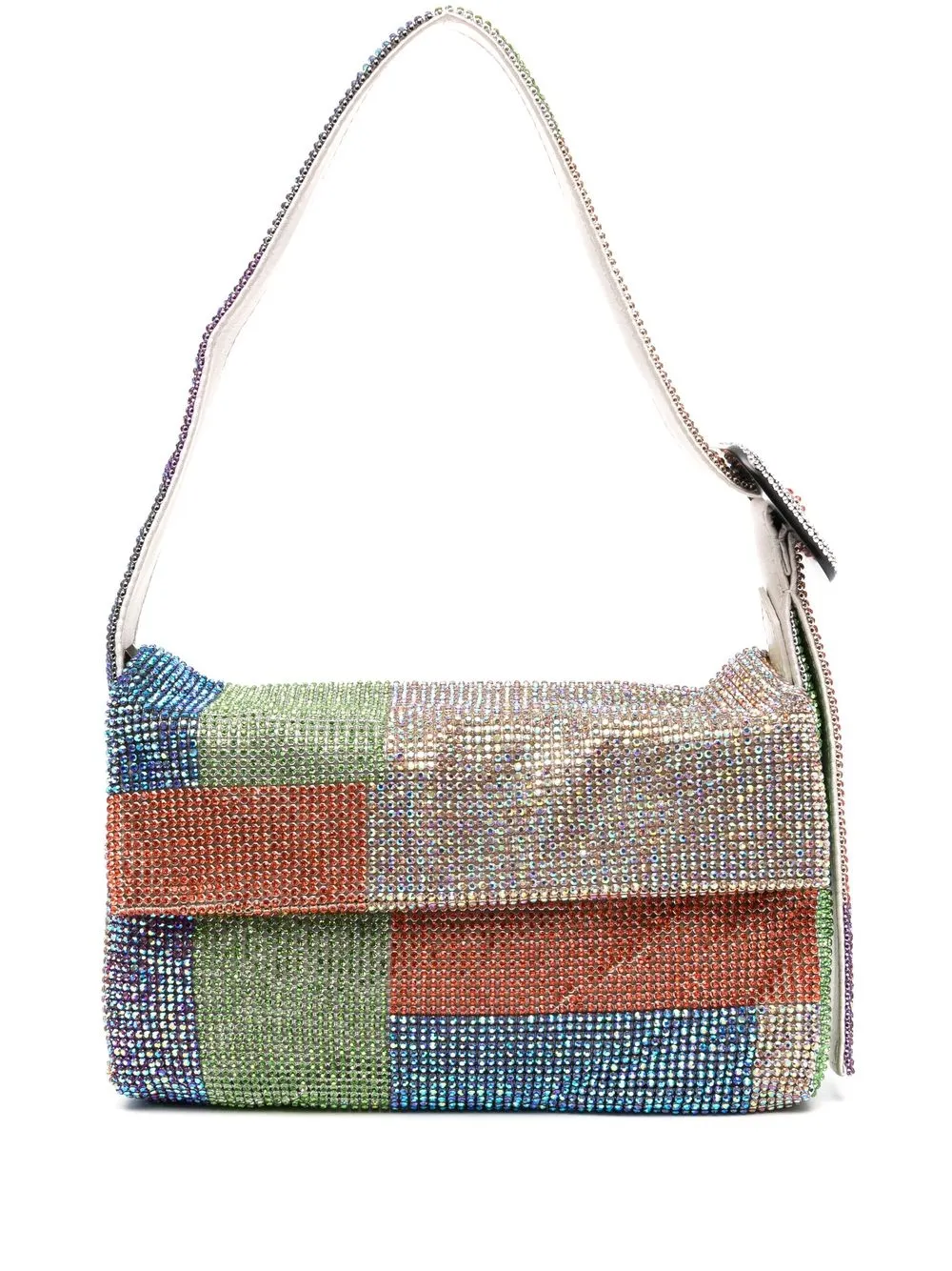 

Benedetta Bruzziches bolsa de hombro con diseño color block - Azul