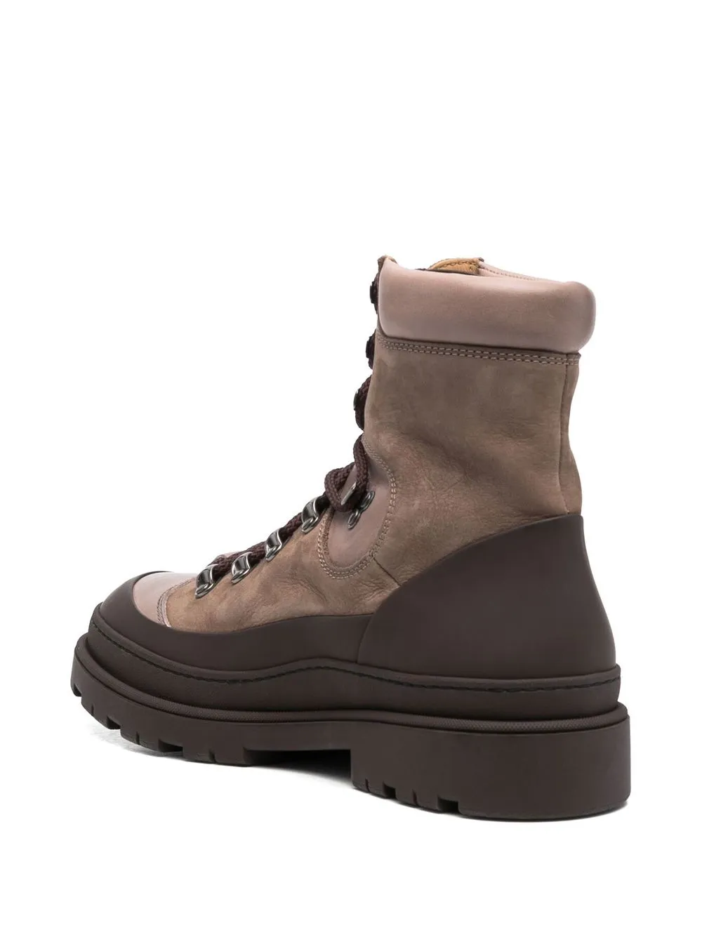  Brunello Cucinelli Knöchelhohe Schnürstiefel   Braun 