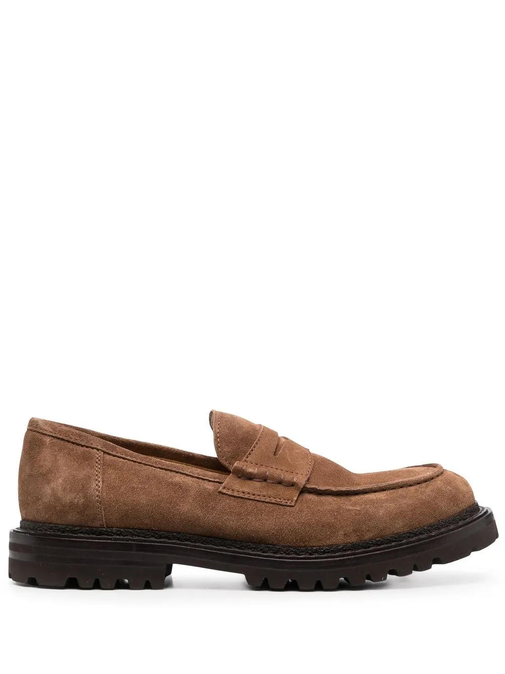 

Brunello Cucinelli suede slip-on loafers - Brown