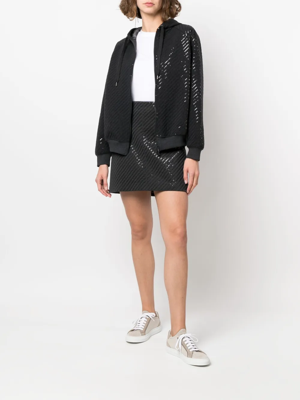 Brunello Cucinelli sequin embellished mini skirt | Straight Skirts | Image 2