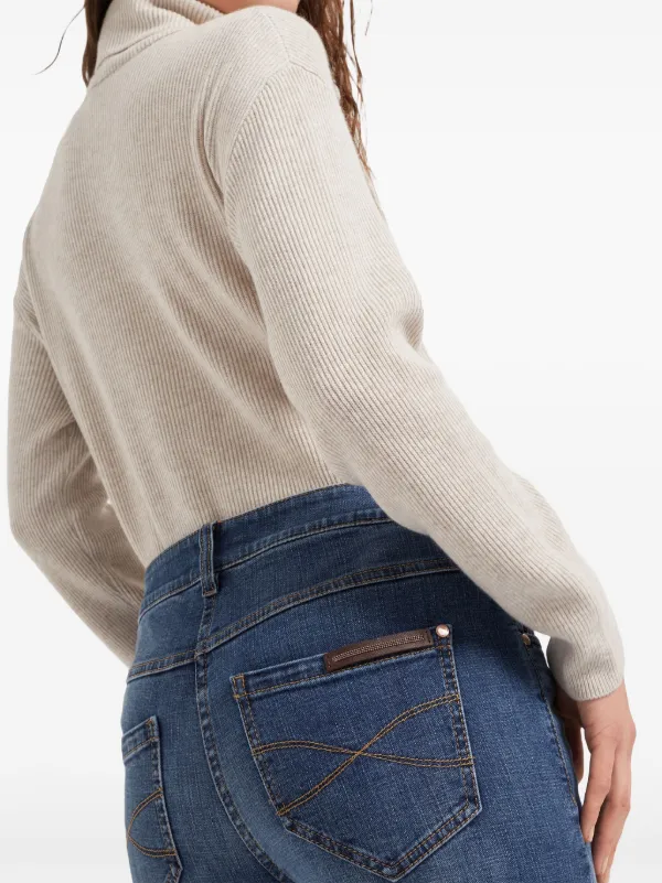 Brunello Cucinelli distressed-finish Denim Jeans | Blue