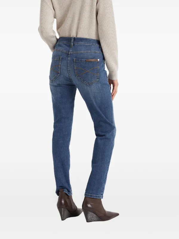 デニム・ジーパン BRUNELLO CUCINELLI Woman Jeans Blue MA095P5565 C9012 Women's jeans - Designer denim collection | Brunello Cucinelli