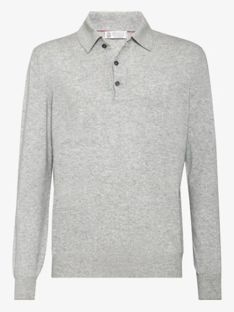 Brunello Cucinelli playera tipo polo manga larga
