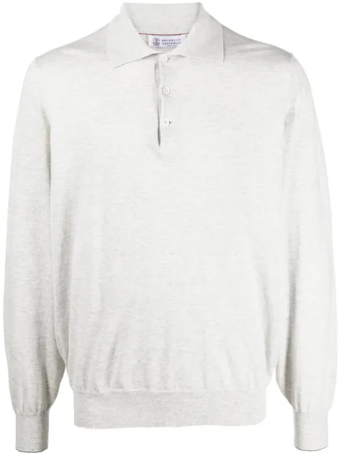 Brunello Cucinelli long-sleeved polo shirt