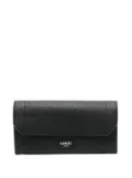 Lancel logo-patch leather wallet - Black
