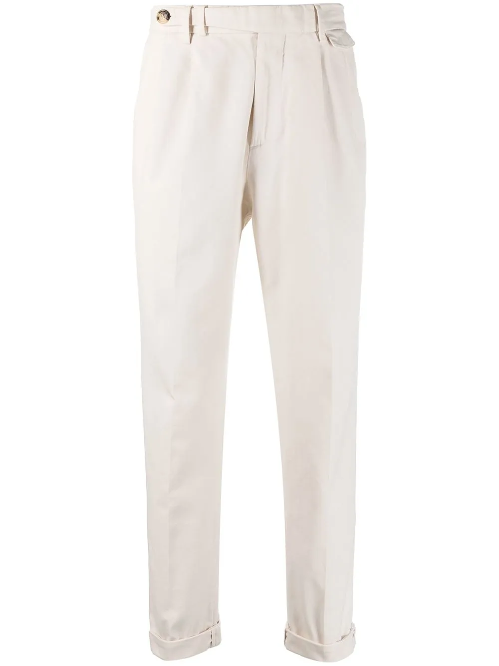 straight-leg cropped trousers