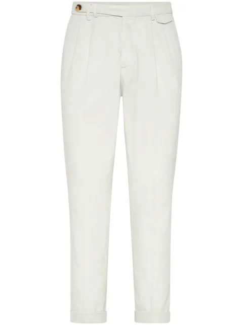 Brunello Cucinelli straight-leg cropped trousers
