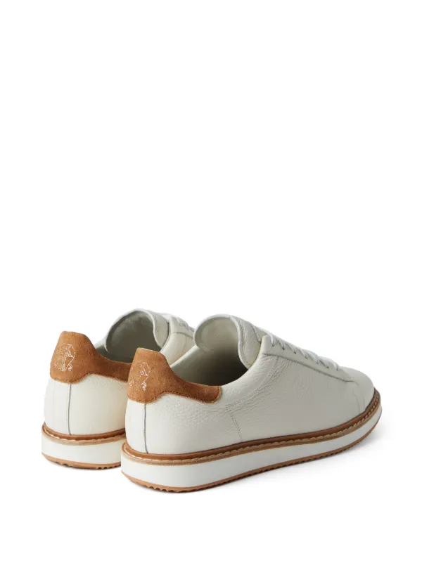 Leather hotsell white plimsolls