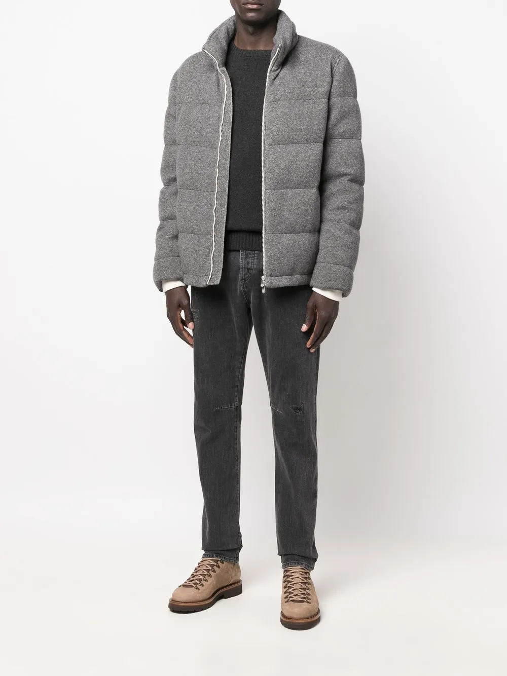 Brunello Cucinelli zip-up padded jacket | Down Jackets | Image 2