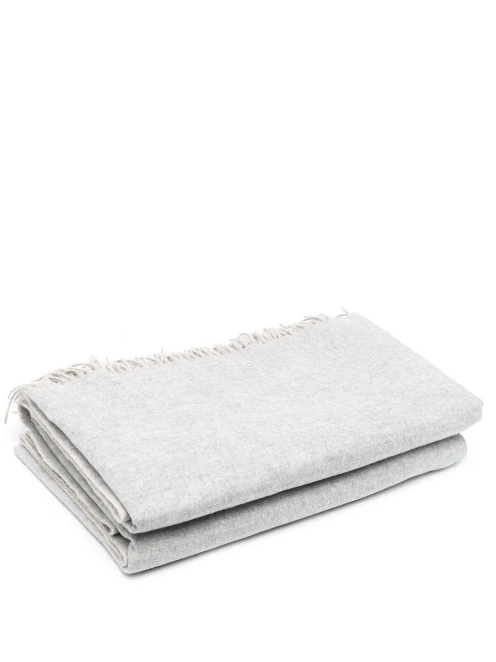 

Brunello Cucinelli fringed cashmere blanket - Grey