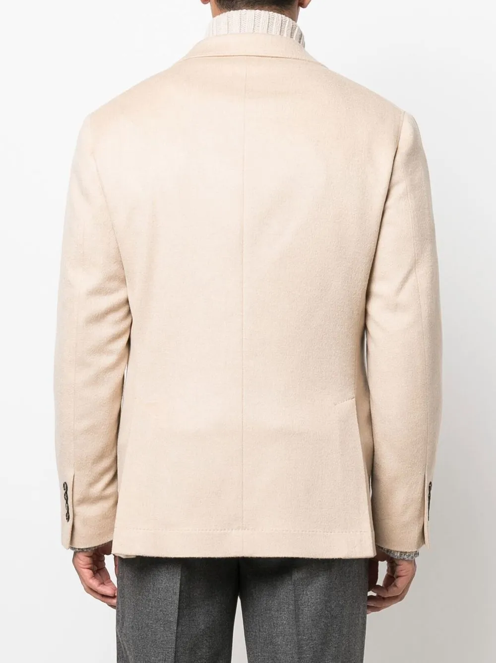 Brunello Cucinelli single-breasted camel-hair blazer | Clothing | Image 4