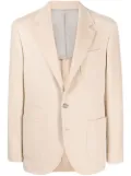 Brunello Cucinelli single-breasted camel-hair blazer - Neutrals