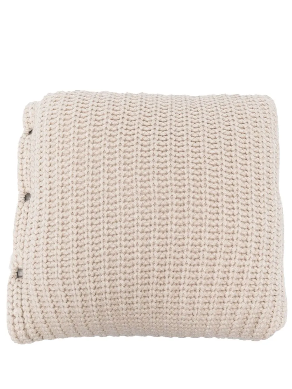 

Brunello Cucinelli chunky-knit buttoned pillow - Neutrals